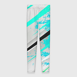 Женские легинсы Color white light blue