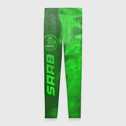 Леггинсы женские Saab - green gradient по-вертикали, цвет: 3D-принт