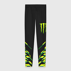 Леггинсы женские Monster energy кислотная геометрия, цвет: 3D-принт