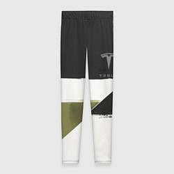 Женские легинсы Tesla логотип