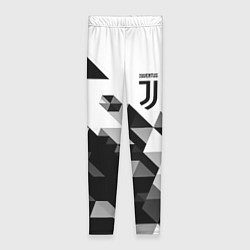 Леггинсы женские Juventus geometry black, цвет: 3D-принт