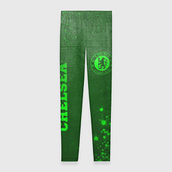 Женские легинсы Chelsea - green gradient вертикально