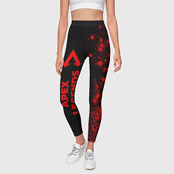 Леггинсы женские Apex Legends - red gradient по-вертикали, цвет: 3D-принт — фото 2