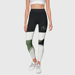 Леггинсы женские Subaru эмблема, цвет: 3D-принт — фото 2