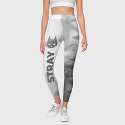 Леггинсы женские Stray - white gradient по-вертикали, цвет: 3D-принт — фото 2
