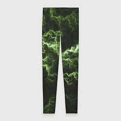 Леггинсы женские Lightning green glow, цвет: 3D-принт