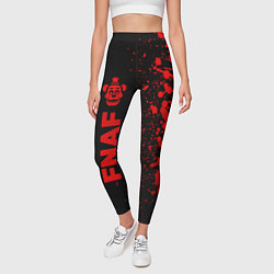Леггинсы женские FNAF - red gradient по-вертикали, цвет: 3D-принт — фото 2