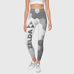 Леггинсы женские Zelda - white gradient по-вертикали, цвет: 3D-принт — фото 2