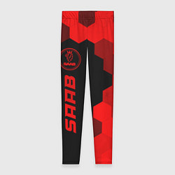 Леггинсы женские Saab - red gradient по-вертикали, цвет: 3D-принт