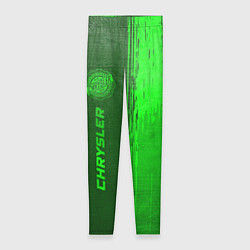 Леггинсы женские Chrysler - green gradient по-вертикали, цвет: 3D-принт