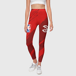 Леггинсы женские Атланта Хокс баскетбол, цвет: 3D-принт — фото 2