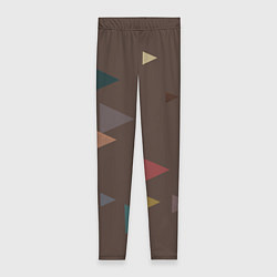 Женские легинсы Осень палитра глубокий лес