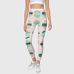 Леггинсы женские Easter turquoise, цвет: 3D-принт — фото 2