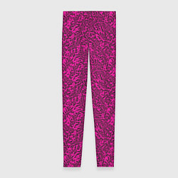 Женские легинсы Тёмный розовый текстурный хлопьями