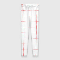 Леггинсы женские Color white red crosses, цвет: 3D-принт