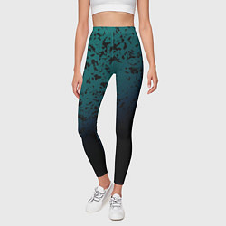 Леггинсы женские Абстрактный пятнистый с затемнением, цвет: 3D-принт — фото 2