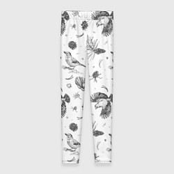 Леггинсы женские Сойка в Бузулукском бору, цвет: 3D-принт