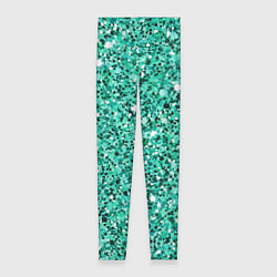 Леггинсы женские Нефритовый зелёный текстура крошки крапинки, цвет: 3D-принт