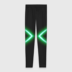 Леггинсы женские Neon green lines, цвет: 3D-принт