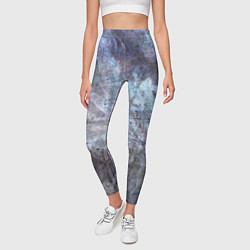 Леггинсы женские Абстракция - gray-blue hurricane, цвет: 3D-принт — фото 2
