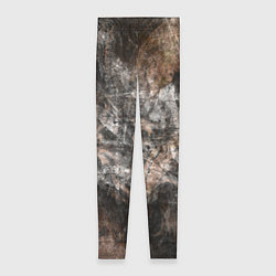 Женские легинсы Абстракция - brown darkness