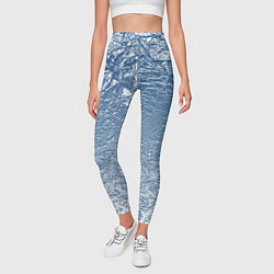 Леггинсы женские Налипший снег, цвет: 3D-принт — фото 2