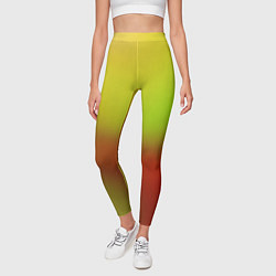 Леггинсы женские Color multicolored gradient, цвет: 3D-принт — фото 2