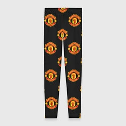 Леггинсы женские Manchester United Pattern, цвет: 3D-принт