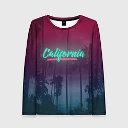 Лонгслив женский California, цвет: 3D-принт