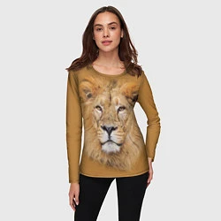 Лонгслив женский Царский лев, цвет: 3D-принт — фото 2