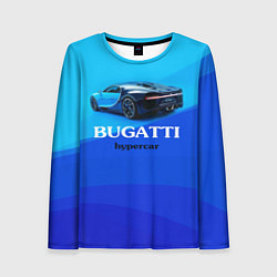 Лонгслив женский Bugatti hypercar, цвет: 3D-принт