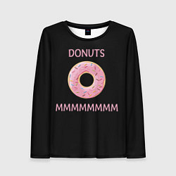 Женский лонгслив Donuts