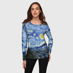 Лонгслив женский Звездная ночь, цвет: 3D-принт — фото 2