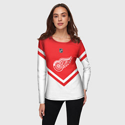 Лонгслив женский NHL: Detroit Red Wings, цвет: 3D-принт — фото 2