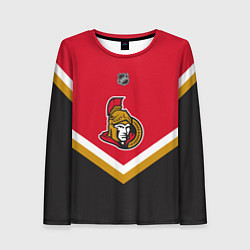 Лонгслив женский NHL: Ottawa Senators, цвет: 3D-принт