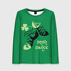 Лонгслив женский Ireland, Irish dance, цвет: 3D-принт