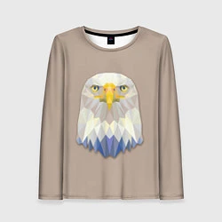 Лонгслив женский Геометрический орел, цвет: 3D-принт