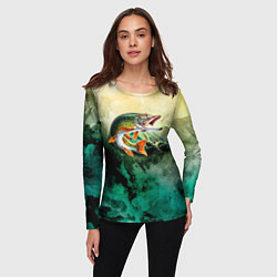 Лонгслив женский Удача, цвет: 3D-принт — фото 2