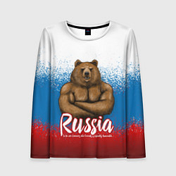 Женский лонгслив Russian Bear