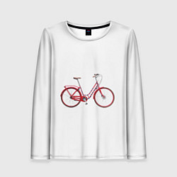 Лонгслив женский Велосипед, цвет: 3D-принт