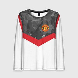 Женский лонгслив Man United FC: Grey Polygons