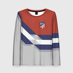 Лонгслив женский Atletico FC: Grey style, цвет: 3D-принт