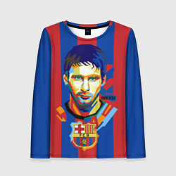 Лонгслив женский Lionel Messi, цвет: 3D-принт