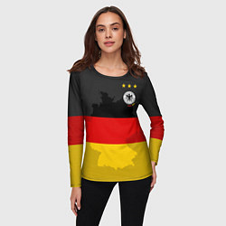 Лонгслив женский Сборная Германии, цвет: 3D-принт — фото 2