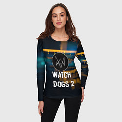 Лонгслив женский Watch Dogs 2: Tech Scheme, цвет: 3D-принт — фото 2