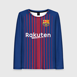 Лонгслив женский FC Barcelona: Iniesta 17/18, цвет: 3D-принт
