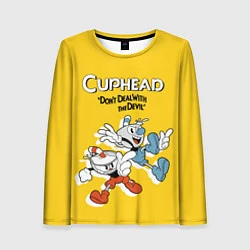 Женский лонгслив Cuphead: Don't deal with the Devil