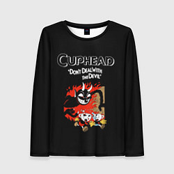 Лонгслив женский Cuphead: Hell Devil, цвет: 3D-принт