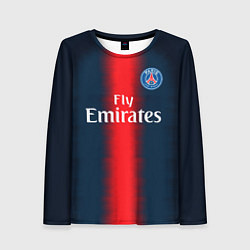 Лонгслив женский FC PSG: Neymar Home 1819, цвет: 3D-принт