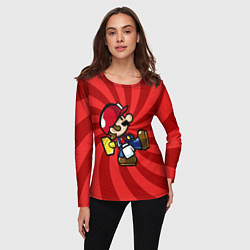 Лонгслив женский Super Mario: Red Illusion, цвет: 3D-принт — фото 2